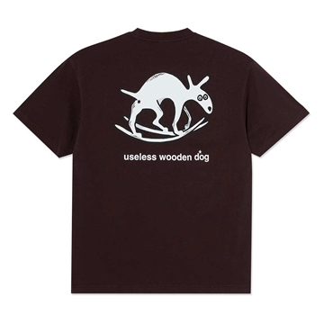 Polar Skate Co Tee Useless Wooden Dog Chocolate
